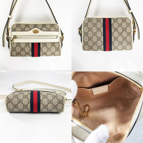 Gucci GG Supreme Sherry Line Offdia Shoulder Bag Pochette Crossbody - Picture 2 of 6
